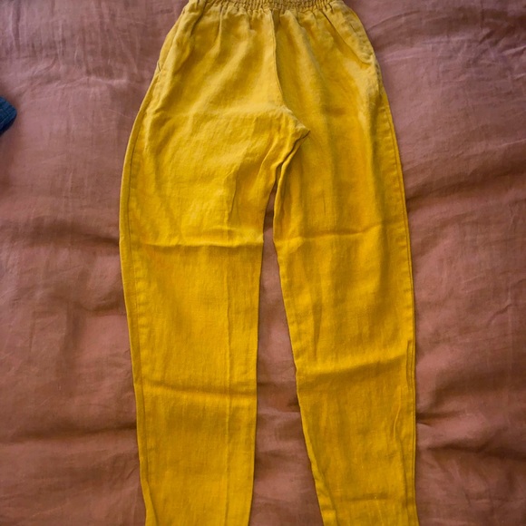 Vintage linen pants - high waisted - Picture 2 of 7